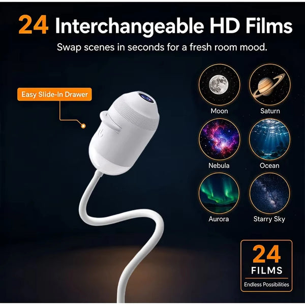 360° USB Starry Sky Projector Night Light