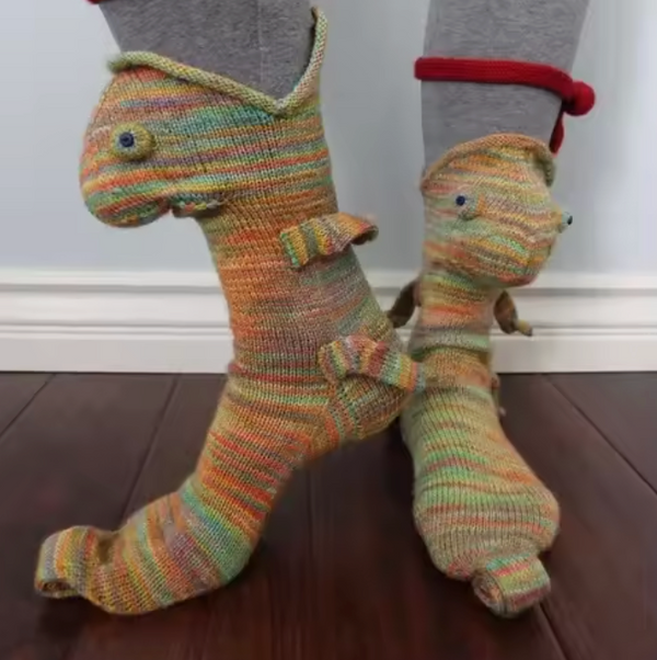 Wool Knitted Animal Socks