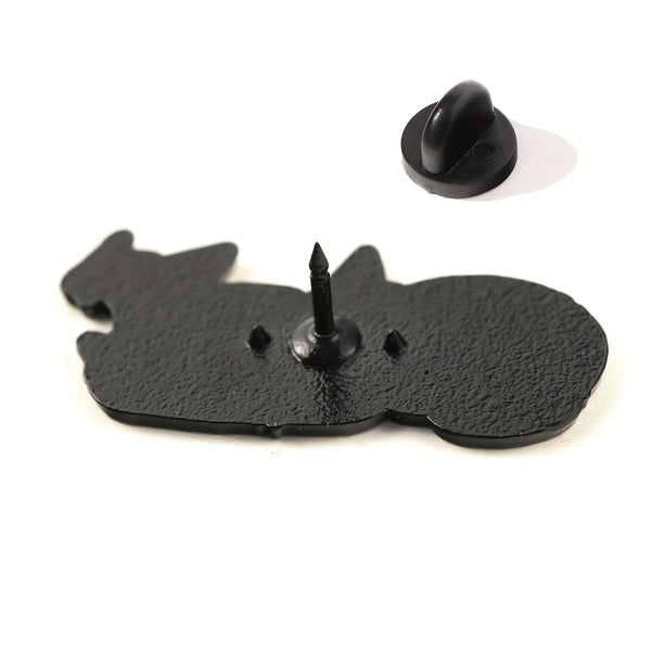 Cat Enamel Brooch Pin