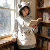 Warm Thick Fleece Unisex Hoodie Winter Breathable Streetwear Pullover With Pet Carrier Pocket For Small Dog Cat Men Women