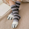Fuzzy Cat Paw Socks