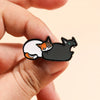 Cat Enamel Brooch Pin
