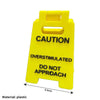 Caution Overstimulated Desk Sign