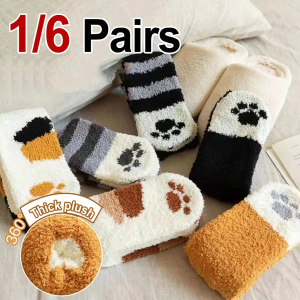 Cute Paw Floor Socks