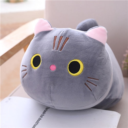 25/100cm Cute Soft Cat Plush Pillow