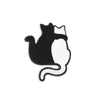 Hugging Black And White Cat Enamel Pin