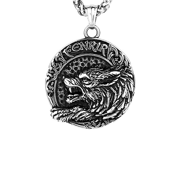 Vikings Wolf Fenrir Necklace