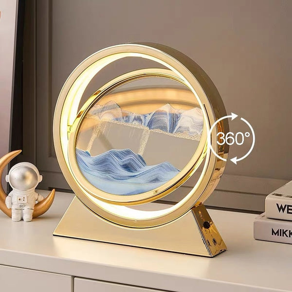 3D Hourglass LED Lamp Quicksand Moving Art