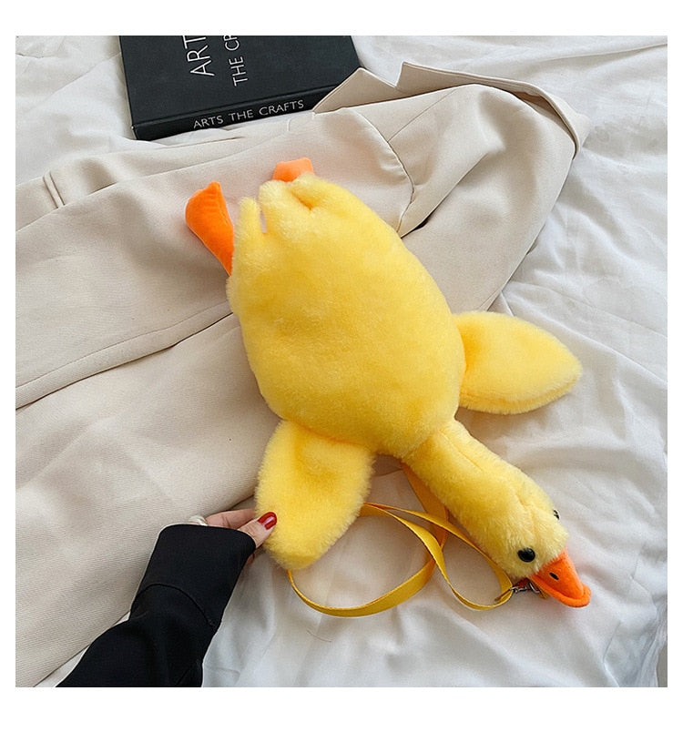 Plush Duck Shoulder Bag