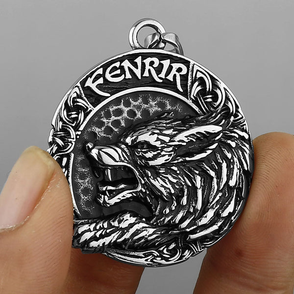 Vikings Wolf Fenrir Necklace