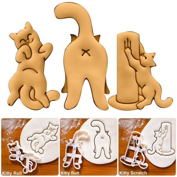 Cat Butt Cute Poses Cookie Cutters (YEAR END BLOWOUT SALE)