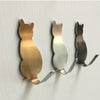 Strong Adhesive Stainless Steel Cat Wall Sticker Hanger