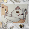 Cat Linen Table Mat