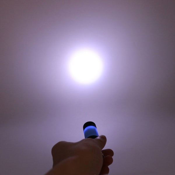 Mini LED Rechargeable Flashlight Key Chain - Waterproof