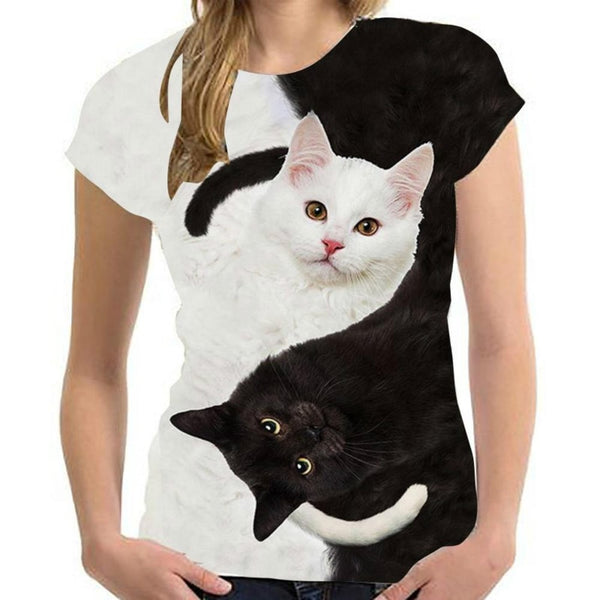 Printed Cat Shirt