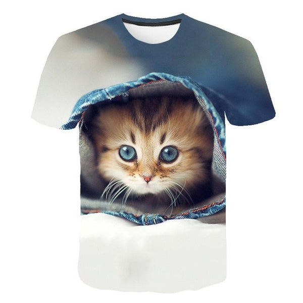 Printed Cat Shirt