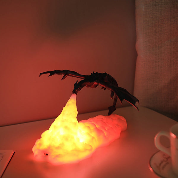 3D LED Realistic Dragon Lamp Night Light