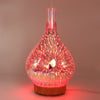 3D Fireworks Glass Vase Shape Air Humidifier with LED Night Light